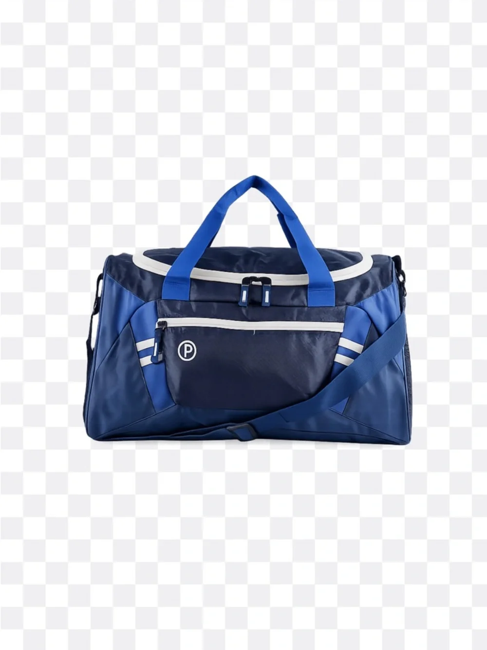 Protege ripstop 16” Blue & White Men's Duffel carryon gym Bag